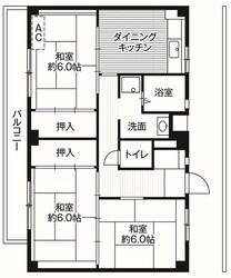 ビレッジハウス善部4号棟 (103号室)の物件間取画像